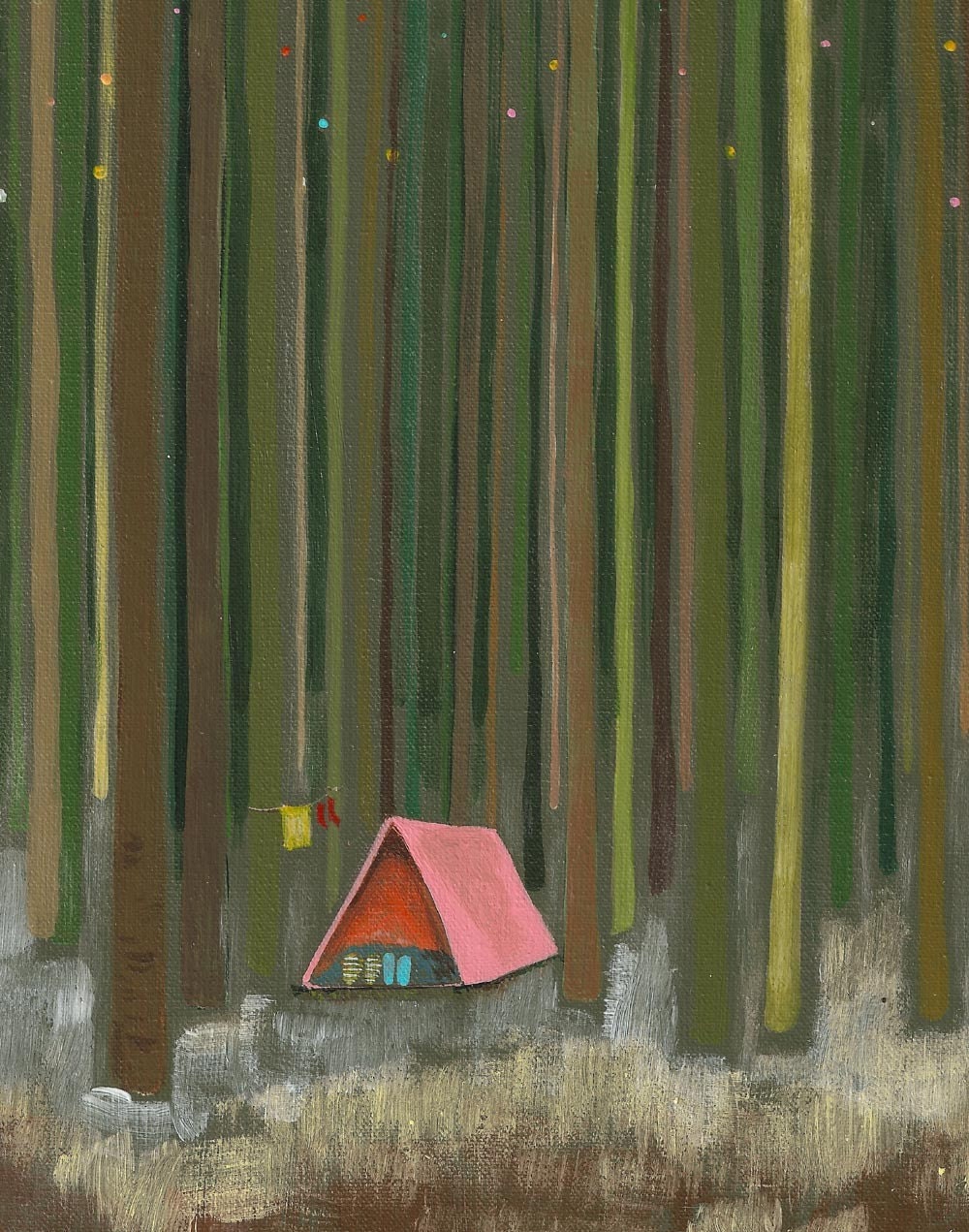 Art Print Forest Green Take Me Camping