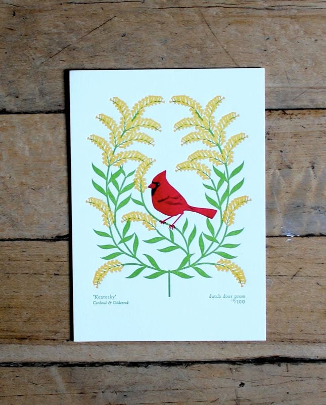 kentucky (from birds and blooms of the 50 states)