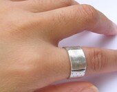 Fine Silver Band Aid Ring