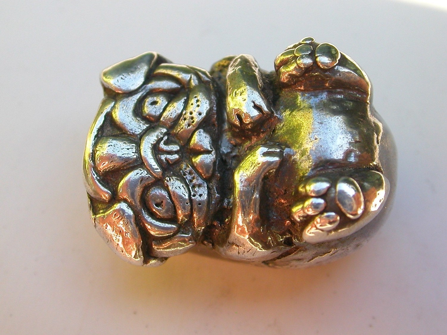 Fine Silver Pug Pendant