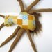 One Of A Kind Plush Monster Doll Jimmy the Bug Made With Upcycled Vintage Fabric