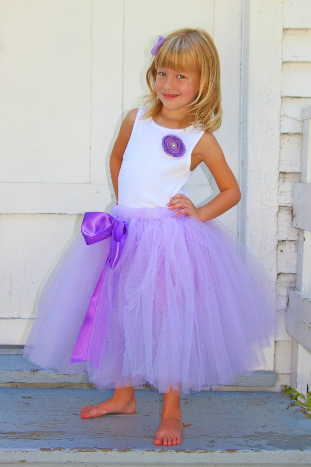 Lovely Ballet Length LILAC Tutu with Big Beautiful Bow Il_570xn