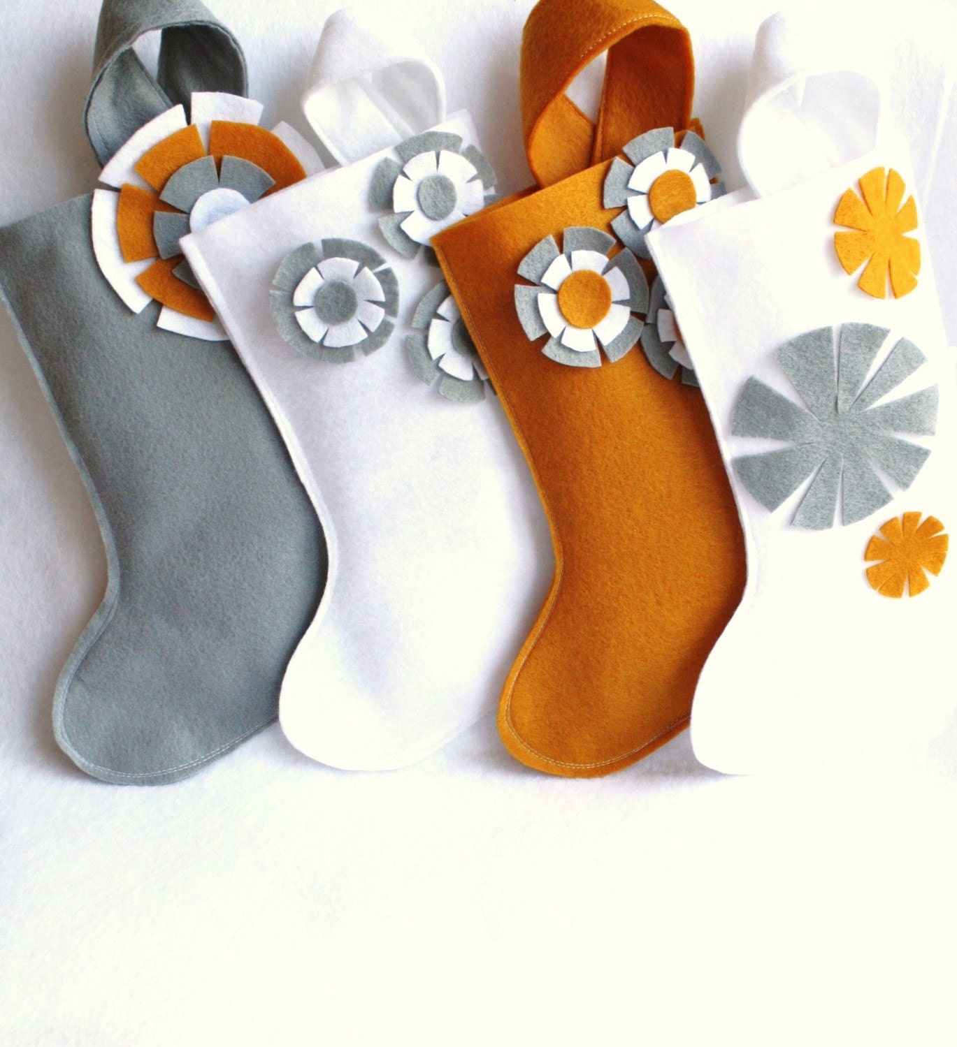 eco friendly stocking in gray / grey , gold or white