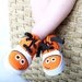 Handpainted shoes - Nemo inspired Clown fish hand painted sneakers for boys or girls - baby or toddler shoes
