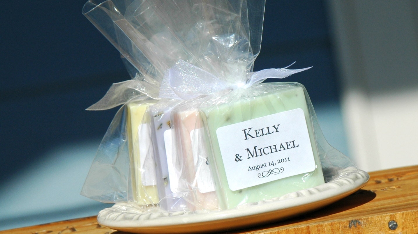 50 . Personalized Wedding Favors . Rustic Wedding Soap Favors . Bridal Shower Favors / Garden Party Favors
