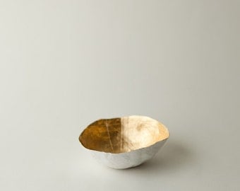 Small Gold Paper Bowl