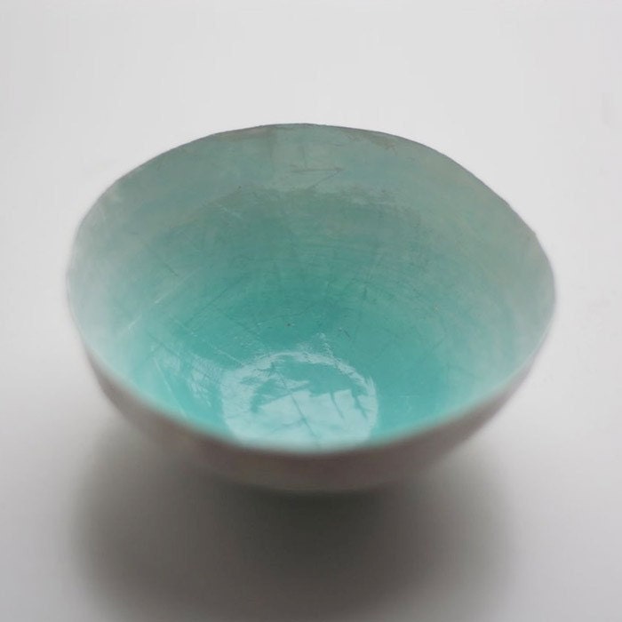 Aqua Paper Bowl