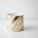 Gold Chevron Vessel