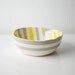 Grey & Yellow Zag Bowl