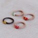 set of 4 leather rings