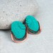 Cotton and metal statement studs