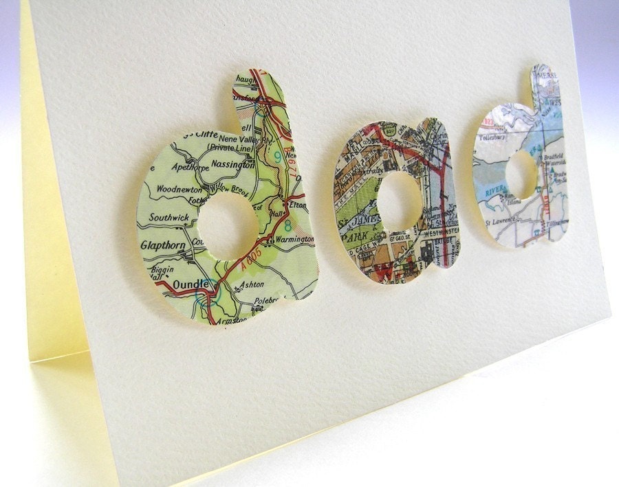 Custom map Dad card