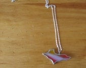 U.P. Upper Peninsula charm pendant necklace with chain