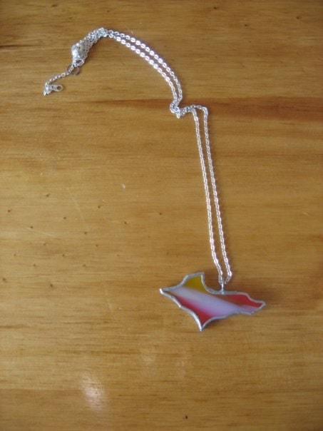 U.P. Upper Peninsula charm pendant necklace with chain