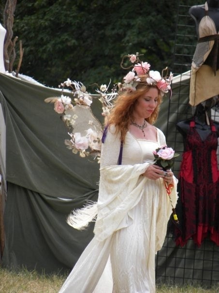 Galadriel Gown-Fantasy Medieval Gown-Elven Princess-Faeryspell Creations