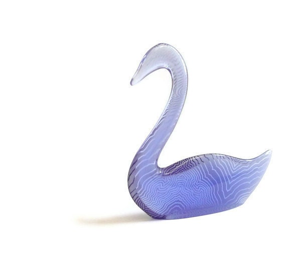 Rare Large Abraham Palatnik Op Art Lucite Swan