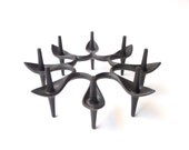 Danish Modern Cast Iron Candleabra by Jens Quistgaard for Dansk Starholder Spike