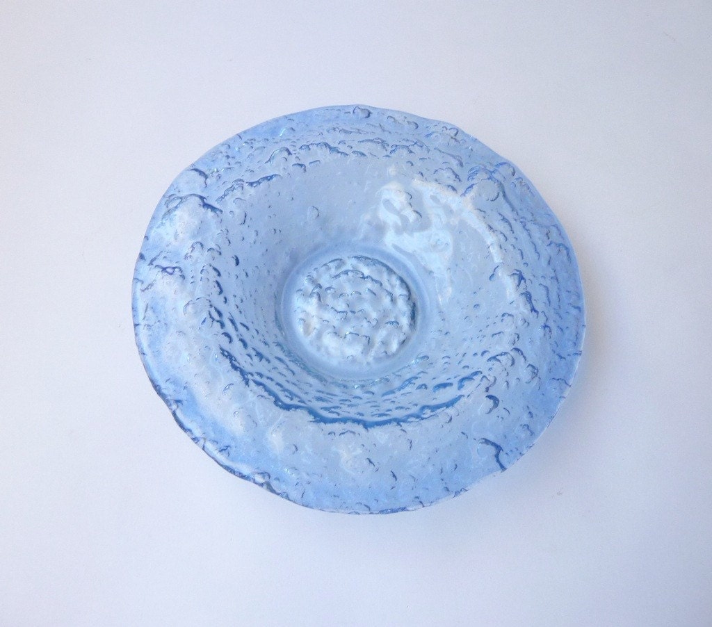 Glen Lukens Modernist Textured Art Glass Bowl