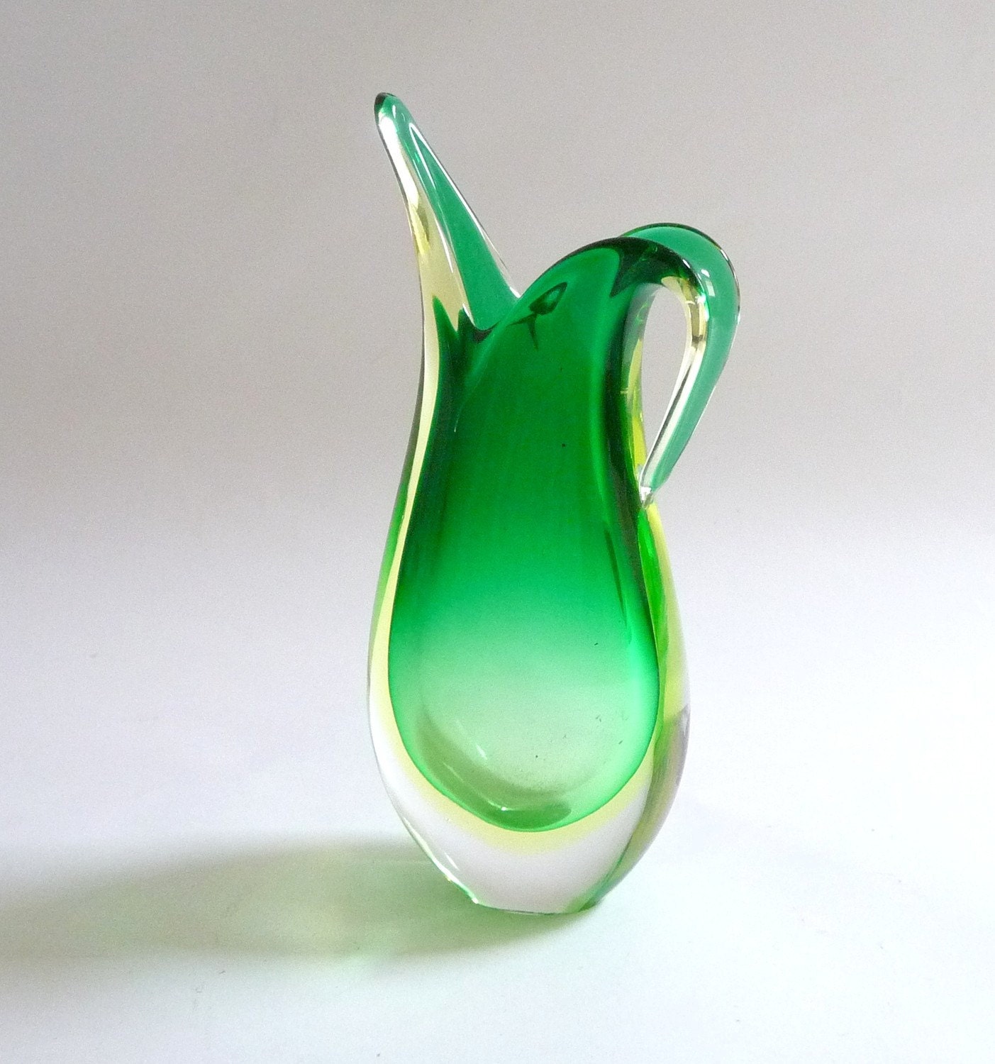 1950s Flavio Poli for Seguso Teardrop Sommerso Vase