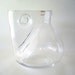 Modernist Murano Clear Glass Vase by Barbini for Oggetti
