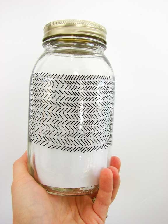 Hand drawn Ball mason jar
