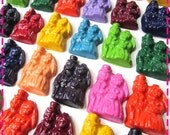 BRIDE and GROOM WEDDING / Bridal Shower Party Favors Crayons - Party Pack of 20 - Red, Yellow, Pink, Green, Purple, Orange, Blue, Lime, Etc.