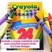 BLUE and RED TRAIN Crayon Favors - Thomas Inspired Party Pack of (20) - Also Avail in Yellow, Green, Purple, Orange, Etc.
