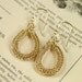 Gold Viking Knit Hoops