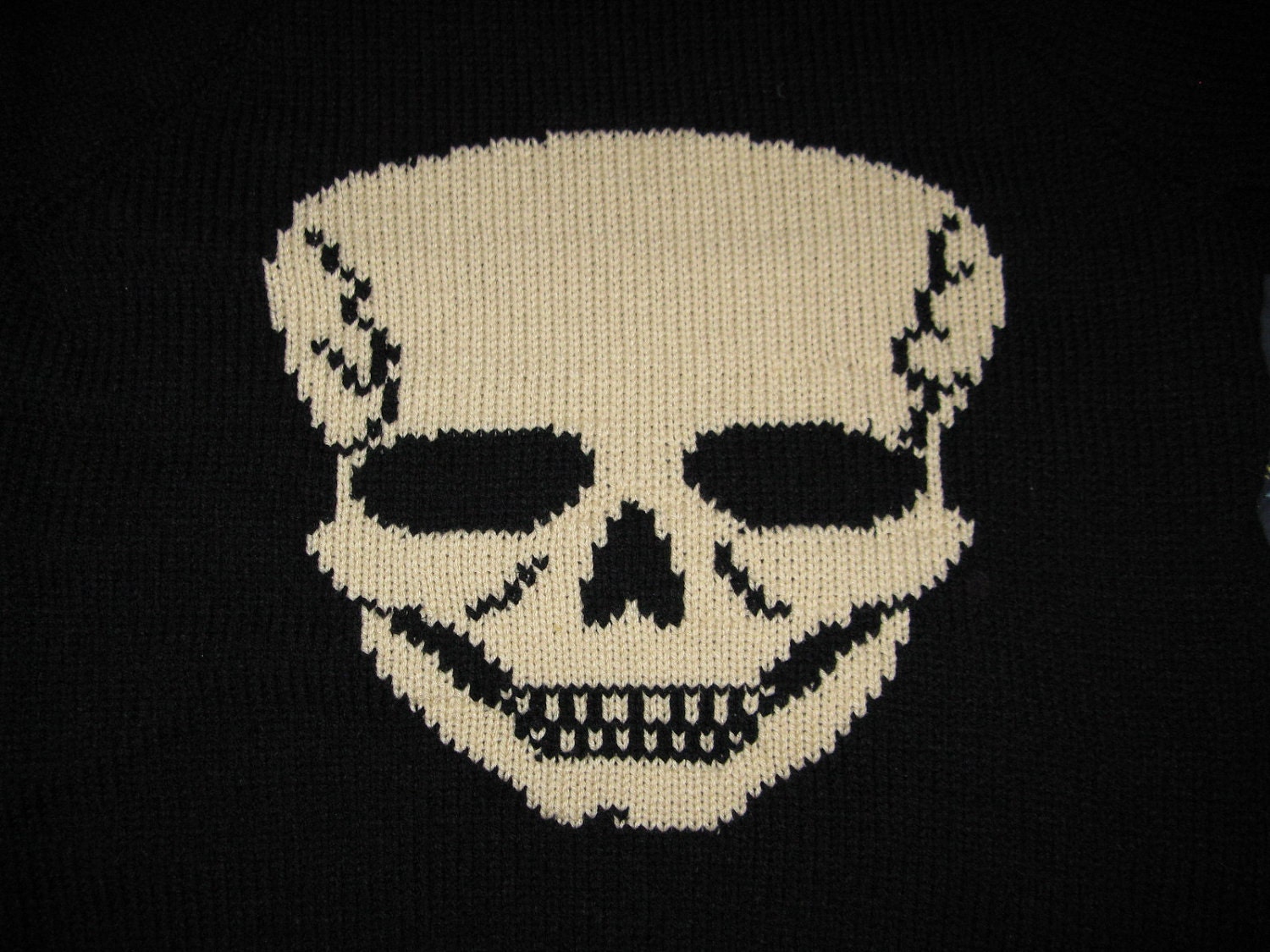 Skull Sweater - to Order - Sizes Extra-Small - Small - Medium