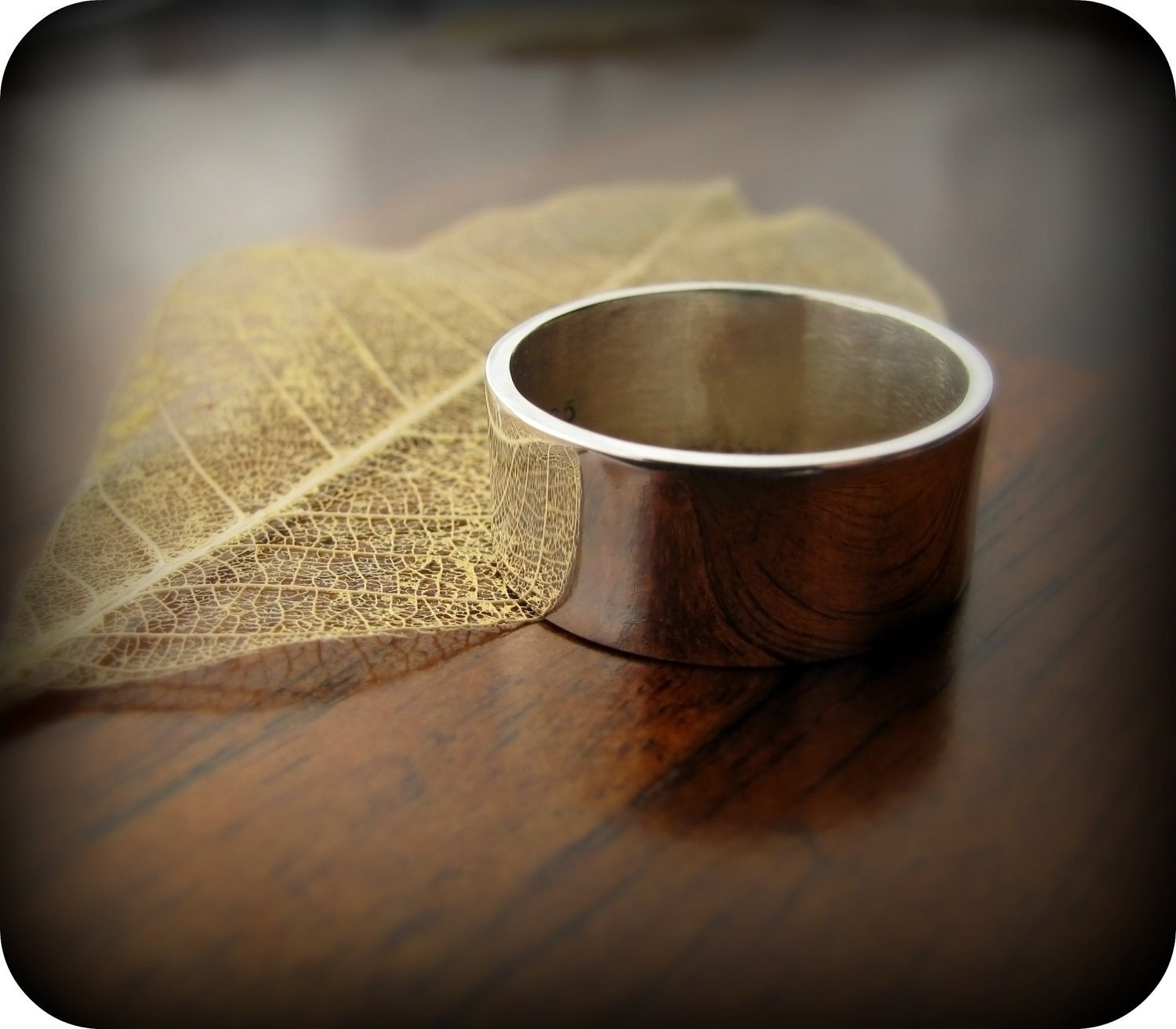 Mirror - sterling silver ring