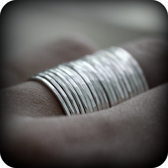 Skinny stacking ring