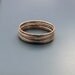 Silver and gold filled hammered stacking rings - set of 5