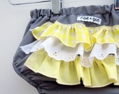Mellow Yellow - Ruffle diaper covers - Baby -  Girl - Bloomers - Bottoms - Raegun