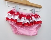 Wrap around ruffle diaper covers - Love Bird - Bloomers - Girl - Bottoms