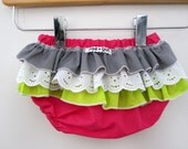 Unicorn Princess - Wrap around ruffle diaper covers