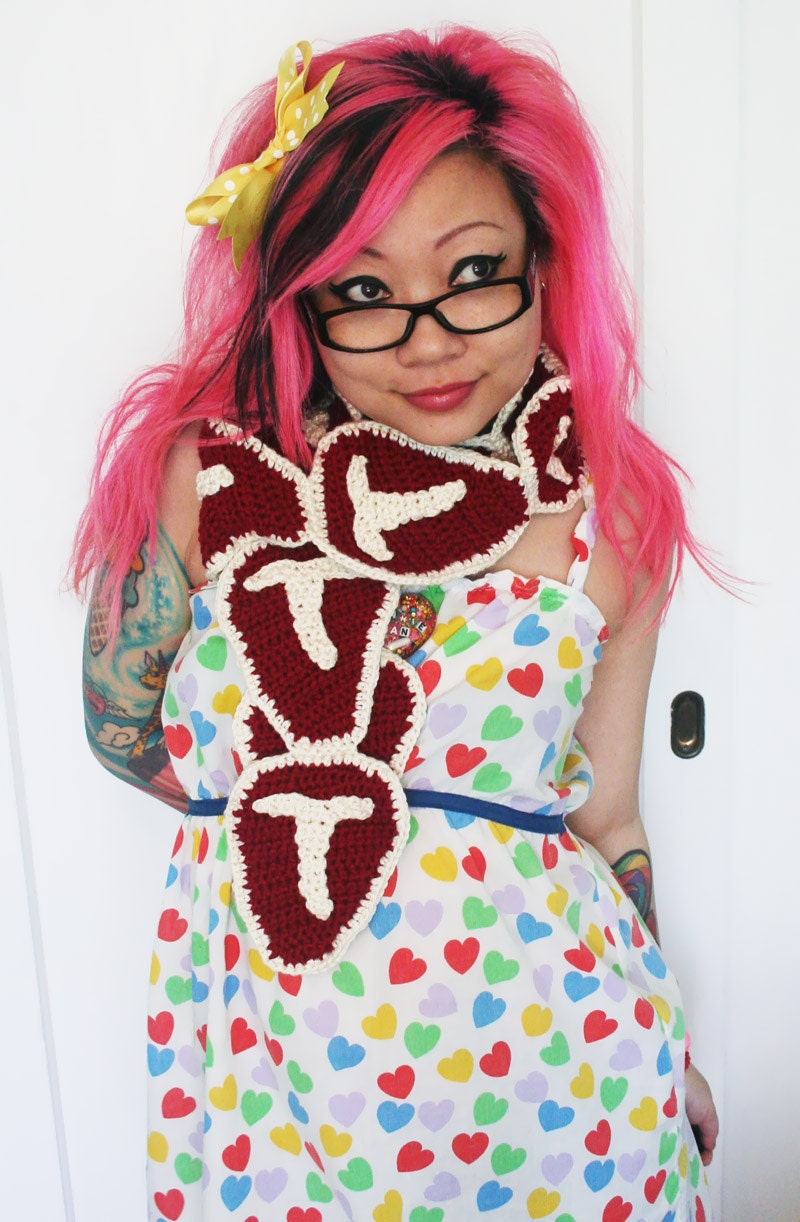 Raw T-Bone Steak Scarf - Made To Order