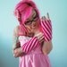 Candy Stick Wrist Warmers - Berry Blast