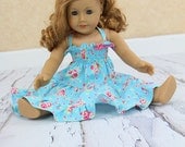American Girl doll clothes 18" doll twirl dress  style or 23" doll - Petite Fleur