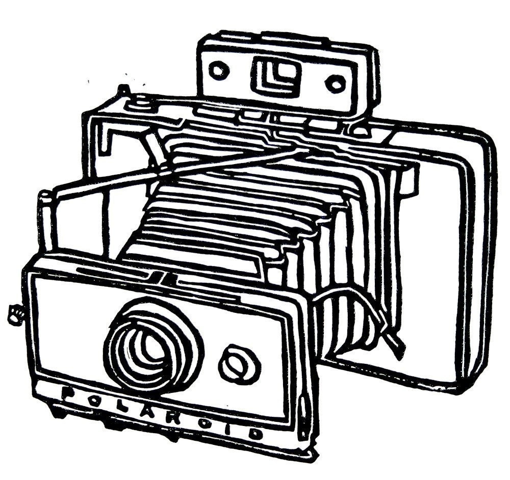 vintage polaroid camera