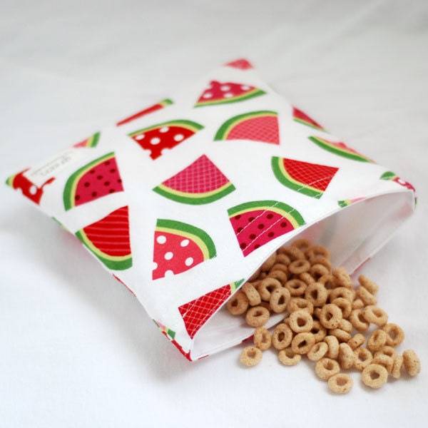 Summer Melon - green by mamamade Eco-Friendly Reusable Sandwich Bag