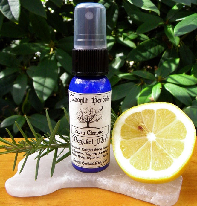 Aura Cleanse Magickal Mist - 1oz - Cleansing the Aura, Purifying, Removing Negative Energies or Vibrations, Peace, Spiritual Well Being