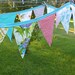 Bright Blooms Vintage Sheets Pennant Banner - 15'