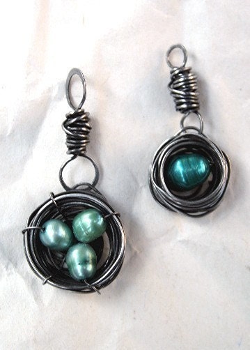 Wire Bird's Nest Charm Tutorial