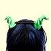 Green Dragon Horns, Fantasy Accessory, Costume Horns, Orc Horns, Oni Horns, Larping