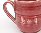 Custom love mug... in red.