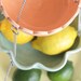 Hanging Kitchen Basket - Set of 3 with UnMatchy edges - MADE TO ORDER - Citrus Colors