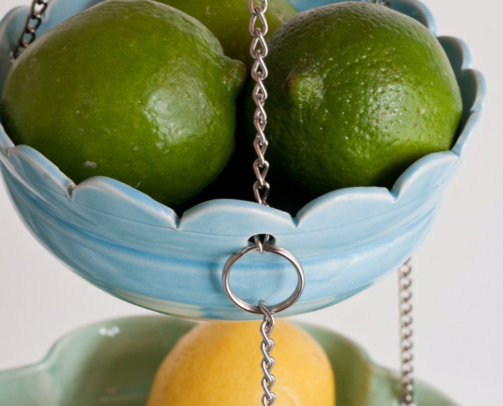 Hanging Fruit Basket - Set of 3 with UnMatchy Edges - Candy Colors.