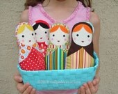 One Babushka Russian Matryoshka Cloth Dolls for Baby -Toddler - Youth Girl - Pick 1 of My Doll Designs