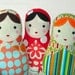 One Babushka Russian Matryoshka Cloth Doll for New Baby -Toddler - Youth Girl Gift - Pick 1 of My Doll Designs