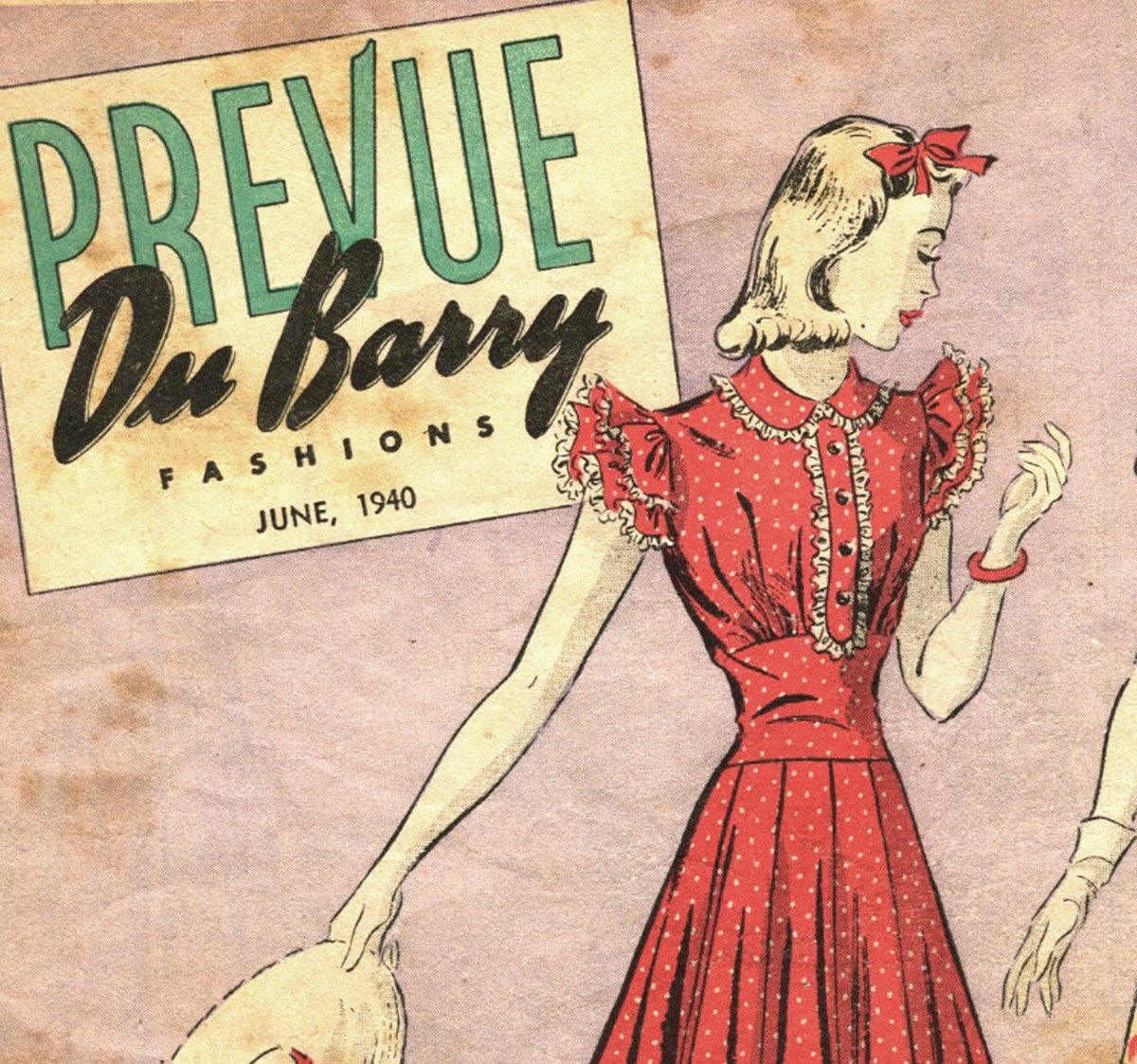 Du Barry Prevue Fashions June 1940 pattern booklet in PDF